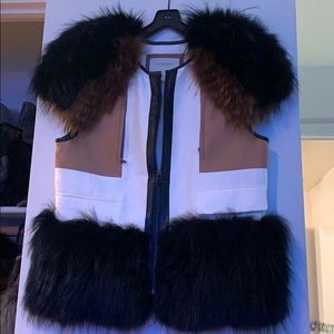 BCBG max azria Runway iselin fur vest